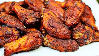 Best Ever Crispy Baked Chicken Wings  How to Perfectly Bake Crispy Wings in the Oven [upl. by Heuser]