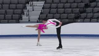 Julianne Dattoli  Nikolas Vargas  Juvenile Pairs Free Skate  2025 Eastern Sectional Singles  US [upl. by Jack860]