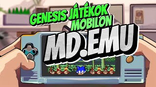 SEGA Genesis Megadrive játékok mobilon androidon MDEMU [upl. by Salomie]