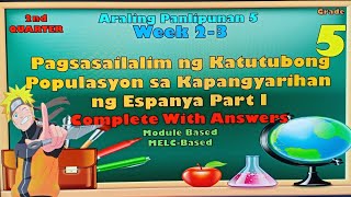 Araling Panlipunan 5 2nd Quarter Pagsasailalim ng mga Katutubo sa Kapangyarihan ng Espanya Part I [upl. by Eilsek]