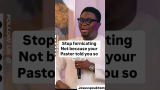 When you fornicate the spirit of fornication will destroy you [upl. by Hplar]