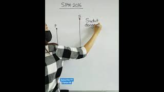 SPM 2016  PT3  Matematik  sudut  dongakan dan tunduk  elevation and depression [upl. by Weywadt]