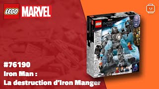 LEGO Marvel 76190 Iron Man La destruction dIron Monger [upl. by Crescint]