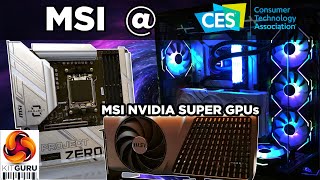 CES 2024 MSI Components  SUPER GPUs Project Zero monitors and more [upl. by Penman]