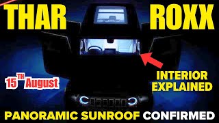 2024 Mahindra Thar Roxx 5 Door INTERIOR  Panoramic Sunroof Explained  Launch amp Price  🔥 [upl. by Arihsay]