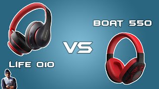 BOAT ROCKERZ 550 VS SOUNDCORE LIFE Q10 [upl. by Ocirne]