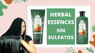 😱SHAMPOO SIN SULFATOS DE FARMACIA 😱 RESEÑA HERBAL ESSENCES SIN SULFATOS 🌿ALOE VERA Y MANGO🥭 [upl. by Adena]