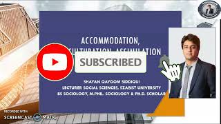 Accommodation Acculturation Assimilation and Amalgamation in urduhindi CSS Prep [upl. by Akimihs693]