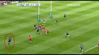 Video highlights of Rocky Elsom for Leinster vs Munster Heineken cup semi final 2009 [upl. by Rj457]