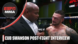 Cub Swanson got emotional after win at UFCVegas78  ESPN MMA [upl. by Sandstrom]