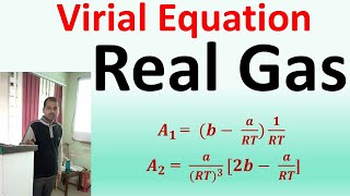 Virial gas equation  real gas  BSc  MSc  NET  GATE  SET  JAM  IIT  NEET  JEE [upl. by Sixel370]