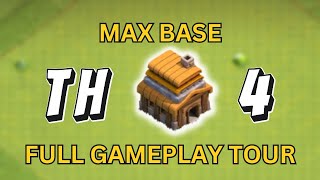 How a town hall 4 max base layout looks like clash of clans [upl. by Umont390]