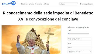 ✍️ Petizione ai cardinali pre 2013 riconoscere sede impedita e convocare il conclave [upl. by Symon]