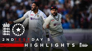 India Claim Thrilling Win  England v India  Day 5 Highlights  2nd LV Insurance Test 2021 [upl. by Fried]