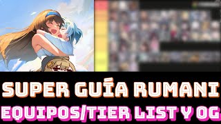 SUPER GUÍA RUMANI 🐱‍🚀MEJORES EQUIPOS EQUIPAMIENTO Y TIER LIST [upl. by Rennerb]