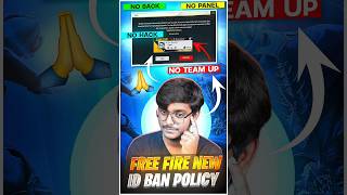 Day  15  Free Fire New Id Ban Policy  🗿shorts [upl. by Ihcalam222]