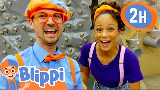 Blippi and Meekah Explore a Fun New Indoor Playground  2 HOURS OF BLIPPI TOYS [upl. by Connett423]