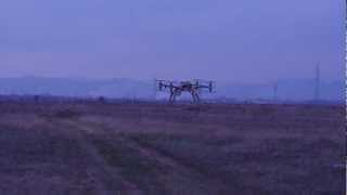 Octocopter X8 w HoverFly Pro no auto level no alti hold [upl. by Fredenburg]