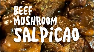 How to Cook Easy BEEF MUSHROOM SALPICAO l Foodie Avenue [upl. by Yanehs]