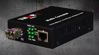 101001000Mbps Fast and Gigabit Ethernet Fiber Media Converter WITH SFP [upl. by Oakley376]