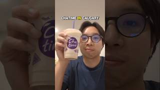 I Tried The Milk Tea From Chatime In Calgary Alberta [upl. by Haimirej]