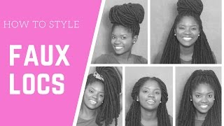 How to style Faux locs [upl. by Estren176]