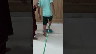 Paraplegia Rehabilitation strengthening balancingweight bearing and gait training in one exercise [upl. by Peria]