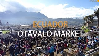 Otavalo market in Ecuador [upl. by Eelram]