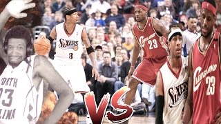 THE CLUTCHEST MAN ALIVE ALLEN IVERSON vs LEBRON JAMES REACTION [upl. by Rosalba]