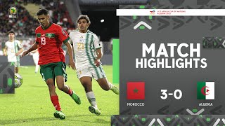 Morocco 🆚 Algeria  Highlights  TotalEnergiesAFCONU17 2023  QuarterFinals [upl. by Lacram]