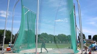 Sam Mattis Final High School Discus Throw 2012MOV [upl. by Cacia]