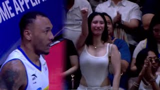 Flow G amp Angelica Yap shows Love and Support to Calvin Abueva on Game 3 [upl. by Finnigan]