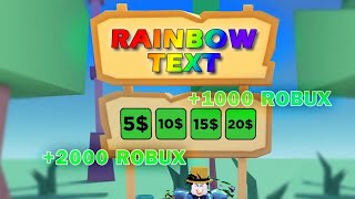 How To Get Rainbow Colored Text In Pls Donate EASY [upl. by Iznek]