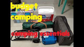 Camping essentials for budget campers Philippines [upl. by Kelam]