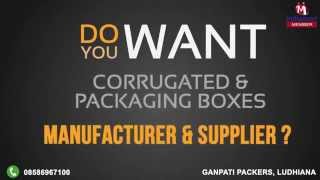 Corrugated amp Packaging Boxes by Ganpati Packers Ludhiana [upl. by Lindie]