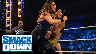 Ronda Rousey amp Raquel Rodriguez vs Shayna Baszler amp Natalya SmackDown May 27 2022 [upl. by Neelhtac]