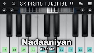 Nadaaniyan  Akshath  PIANO TUTORIAL  INSTRUMENTAL RINGTONE [upl. by Clarkson914]