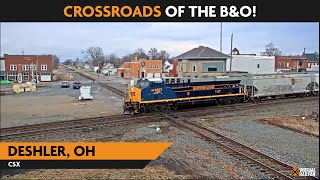 Deshler Ohio USA  Virtual Railfan LIVE [upl. by Sikata]