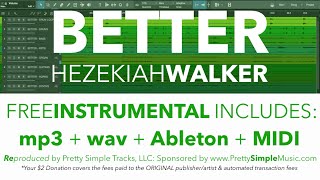 Hezekiah Walker quotBETTERquot Instrumental  MORE [upl. by Ecaj121]