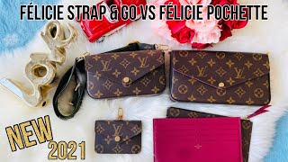 Comparison Louis Vuitton Félicie Strap amp Go VS Félicie Pochette [upl. by See82]