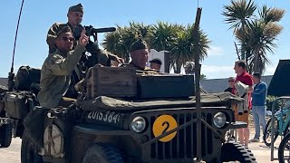 Convoy to ArromancheslesBains Part B on 80th DDay Anniversary Normandy France on 7 June 2024 [upl. by Noitna11]