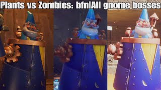 Plants vs ZombiesBfnAll gnome bosses [upl. by Inar]