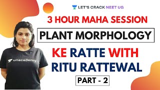 3Hour Maha Session  Complete Plant Morphology in Oneshot  Part 2  Target NEET 2020 [upl. by Lessirg]