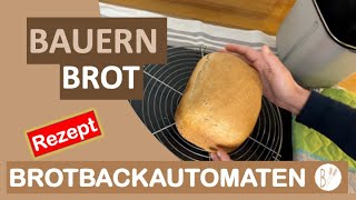 Probier es aus BAUERNBROT Brotbackautomat Rezept So simpel und gut [upl. by Winograd144]