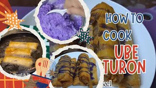 HOW TO COOK UBE TURON  Nonos food and travels [upl. by Demodena]