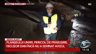 Planșeul de la Piața Unirii în pericol de prăbușire Nu a fost încă semnat avizul pentru reparații [upl. by Epoillac]