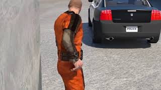 inmate steals police car to escape prison  Mafia City [upl. by Aihceyt]