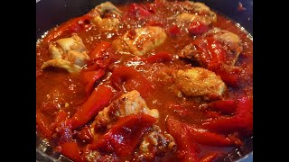 POLLO CON I PEPERONI RICETTA DELLA SORA LELLA  pollo alla romana [upl. by Suoivatnom]