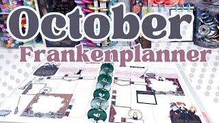 October 2024 Frankenplanner Setup Setting Up Monthly Trackers and Happy Planners [upl. by Tennaj]