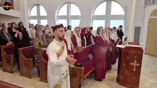 St Johannes kyrka Hjällbo Göteborg Sverige Fr Yuhanen Bar Saliba Fr Khouri Besim Kurt [upl. by Esojnauj]